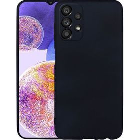 KNY Samsung Galaxy A23 4G Ultra İnce Mat Silikon Siyah Kılıf