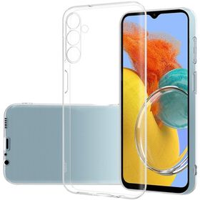 KNY Samsung Galaxy M14 Kamera Korumalı İnce Şeffaf Silikon Kılıf
