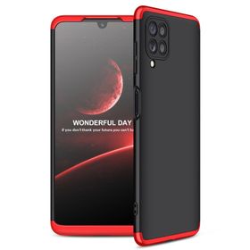 KNY Samsung Galaxy M32 3 Parça 360 Ays Kapak Mavi Kılıf