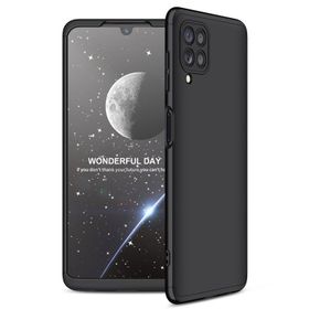 KNY Samsung Galaxy M32 3 Parça 360 Ays Kapak Mavi Kılıf