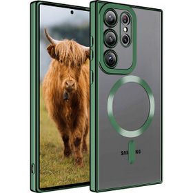KNY Samsung Galaxy S23 Ultra Renkli Kenarlı Laser Magsafeli Kılıf