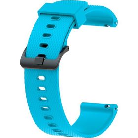 KNY Samsung Galaxy Watch 4 Classic Mavi 46 mm 20 mm İçin Baklava Desenli Klasik Renkli Silikon Kordon