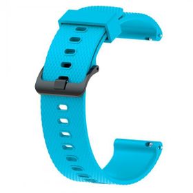 KNY Samsung Galaxy Watch 4 Classic Mavi 46 mm 20 mm İçin Baklava Desenli Klasik Renkli Silikon Kordon