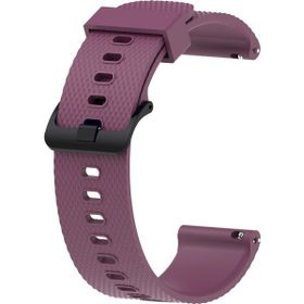 KNY Samsung Galaxy Watch 4 Classic Mor 46 mm 20 mm İçin Baklava Desenli Klasik Renkli Silikon Kordon