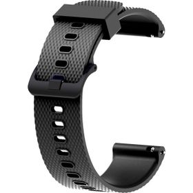KNY Samsung Galaxy Watch 4 Classic Siyah 46 mm 20 mm İçin Baklava Desenli Klasik Renkli Silikon Kordon