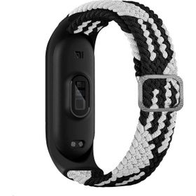 KNY Xiaomi Mi Band 5 Örgü Model Renkli Silikon Beyaz Kordon