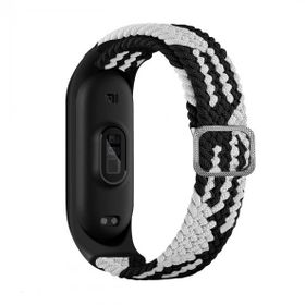 KNY Xiaomi Mi Band 5 Örgü Model Renkli Silikon Beyaz Kordon