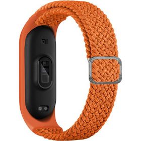 KNY Xiaomi Mi Band 5 Örgü Model Renkli Silikon Turuncu Kordon