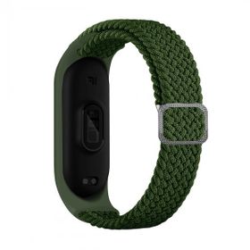 KNY Xiaomi Mi Band 5 Örgü Model Renkli Silikon Yeşil Kordon