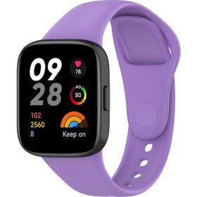 KNY Xiaomi Redmi Watch 3 İçin Mor Klasik Model Renkli Silikon Kordon