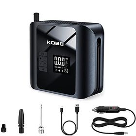 Kobb KB420 12 V Şarjlı Li-İon 150 PSI SOS Taşınabilir Dijital Basınç Göstergeli Led Aydınlatmalı Akıllı Lastik Şişirme Pompası