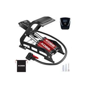 Kobb KB5402D Çift Pistonlu Dokunmatik Dijital Basınç Göstergeli Taşıma Kılıflı Ayak Pompası