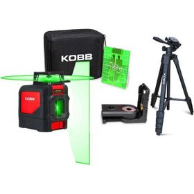 Kobb KBL30GTP 25 mt Profesyonel Yatay 360° ve Dikey Otomatik Hizalamalı Yeşil Çapraz Çizgi Lazer Distomat + Tripod