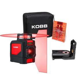 Kobb KBL30R 30 m Profesyonel Yatay 360° ve Dikey Otomatik Hizalamalı Kırmızı Çapraz Çizgi Lazer Distomat