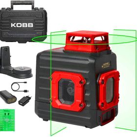 Kobb KBL33G 40 mt Profesyonel Li-Ion Şarjlı 2x90-360 Derece Otomatik Hizalamalı Yeşil Çapraz Çizgi Lazer Distomat