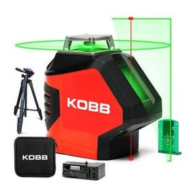 Kobb KBL88GTP 25 m Profesyonel Yatay 360° ve Dikey Otomatik Hizalamalı Nokta Şakül ve Yeşil Çapraz Çizgi Lazer Distomat + Tripod