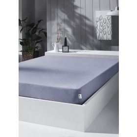 Kobe Home 230 G/M2 Battal Çift Kişilik Gri Örme Penye Lastikli Çarşaf