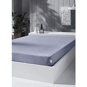 Kobe Home 230 G/M2 Battal Çift Kişilik Gri Örme Penye Lastikli Çarşaf