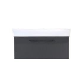 Kobos Glow KB.100000 Mat Antrasit 80 cm Lavabo Dolabı