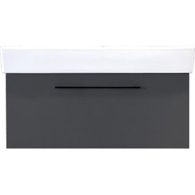 Kobos Glow KB.100000 Mat Antrasit 80 cm Lavabo Dolabı