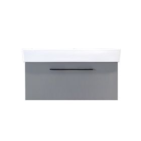 Kobos Glow KB.100001 Mat Gri 80 cm Lavabo Dolabı