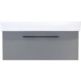 Kobos Glow KB.100004 Mat Gri 100 cm Lavabo Dolabı