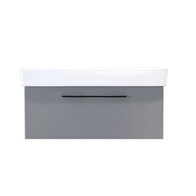 Kobos Glow KB.100004 Mat Gri 100 cm Lavabo Dolabı