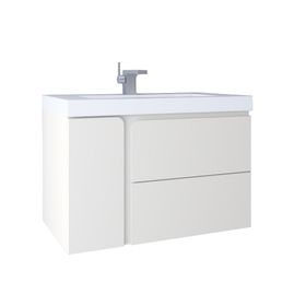 Kobos KB100025 Future 80 cm White Lavabo Dolabı