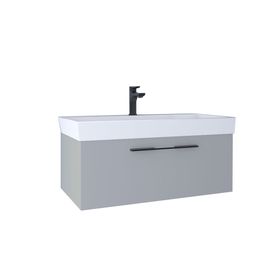 Kobos KB710034 Glow 100 cm Light Grey Lavabo Dolabı