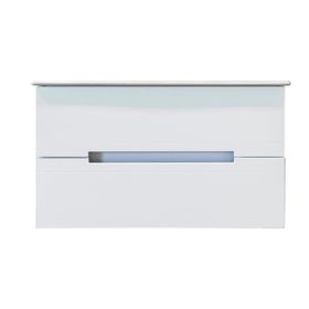 Kobos Meta KB.100014 Mat Beyaz 121 cm Lavabo Dolabı