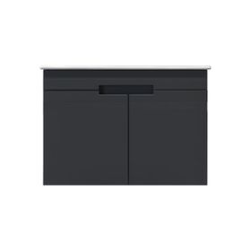 Kobos Meta KB.110009 Mat Antrasit 91 cm Lavabo Dolabı