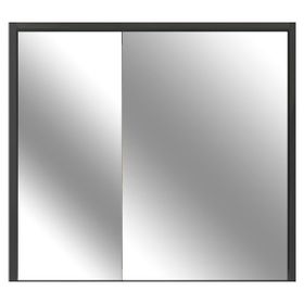 Kobos Meta KB.300003 Mat Antrasit 90 cm Aydınlatmalı Dolaplı Ayna