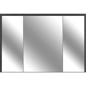 Kobos Meta KB.300006 Mat Antrasit 120 cm Aydınlatmalı Dolaplı Ayna