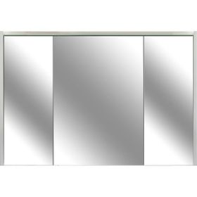 Kobos Meta KB.300008 Mat Beyaz 120 cm Aydınlatmalı Dolaplı Ayna