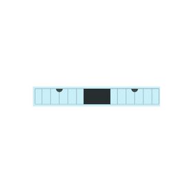 Kobos Noble KB.500005 Açık Mavi 80 cm Ayna Alt Modülü