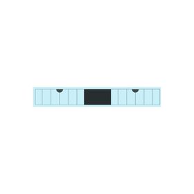 Kobos Noble KB.500005 Açık Mavi 80 cm Ayna Alt Modülü