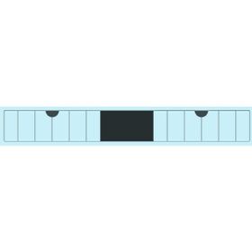 Kobos Noble KB.500005 Açık Mavi 80 cm Ayna Alt Modülü