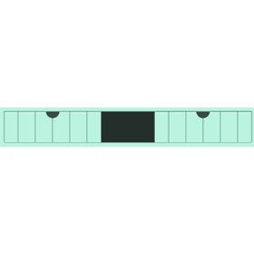 Kobos Noble KB.500006 Açık Yeşil 80 cm Ayna Alt Modülü
