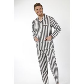 Kocabey 4007 Gaffur Çizgili Poplin Erkek Pijama Takımı