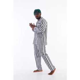 Kocabey 4007 Gaffur Çizgili Poplin Erkek Pijama Takımı