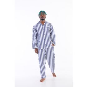 Kocabey 4007 Gaffur Çizgili Poplin Erkek Pijama Takımı