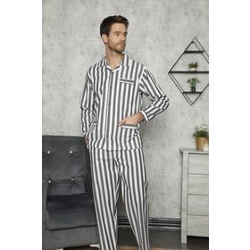 Kocabey 4007 Nostaljik Çizgili Gaffur Erkek Pijama Takımı