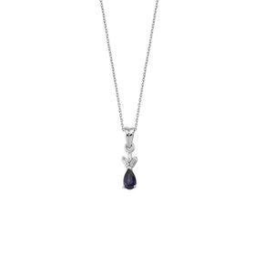 Koçak 0.29 Karat Safir Pırlanta Kadın Kolye