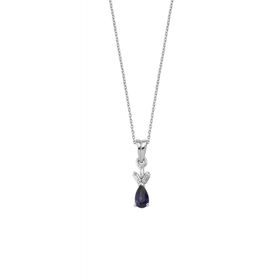 Koçak 0.29 Karat Safir Pırlanta Kadın Kolye