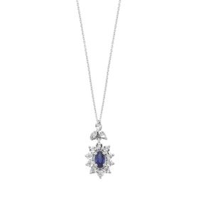 Koçak 0.46 Karat Safir Kadın Pırlanta Kolye