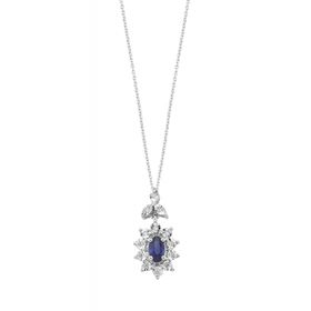 Koçak 0.46 Karat Safir Kadın Pırlanta Kolye