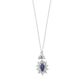 Koçak 0.46 Karat Safir Kadın Pırlanta Kolye