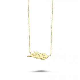 Koçak 14 Ayar Yaprak Figürlü Altın Kolye