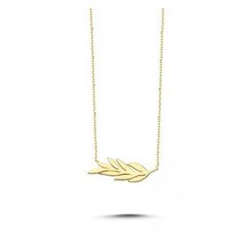 Koçak 14 Ayar Yaprak Figürlü Altın Kolye