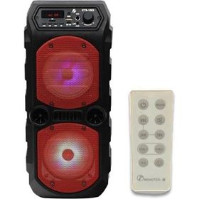 Koçak Elektronik KTS-1083 LED Işıklı Kablosuz Taşınabilir Kırmızı Bluetooth Hoparlör